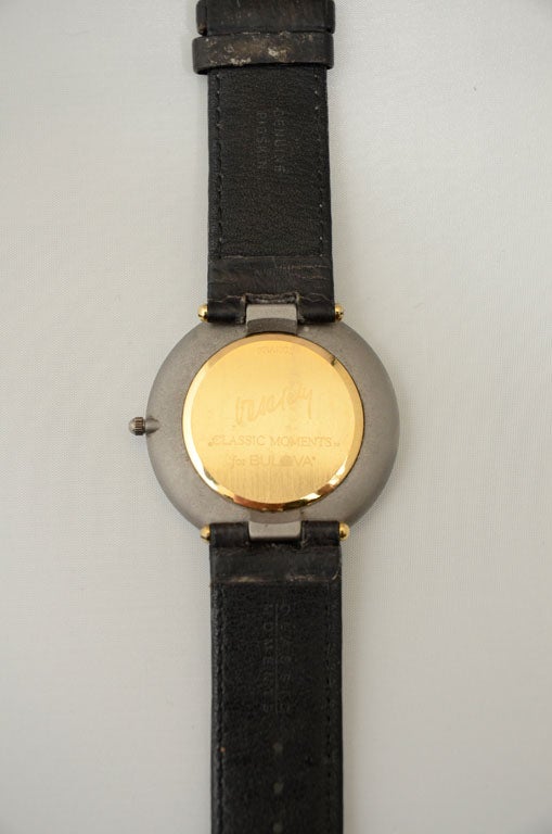 Bulova Op Art Wristwatch Designed by Victor Vasarely circa 1989 2