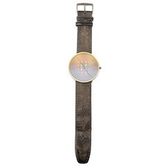 Bulova Op Art Wristwatch Designed by Victor Vasarely circa 1989