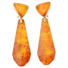 Day/Night Amber Earrings