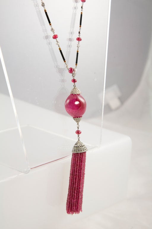 Exceptional Spinel Tassel Necklace 2