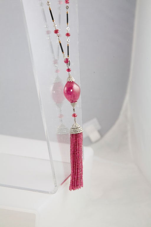 Exceptional Spinel Tassel Necklace 4