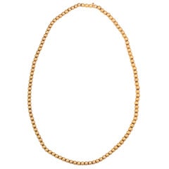 Vintage 1950
s Gold Ball Chain Necklace