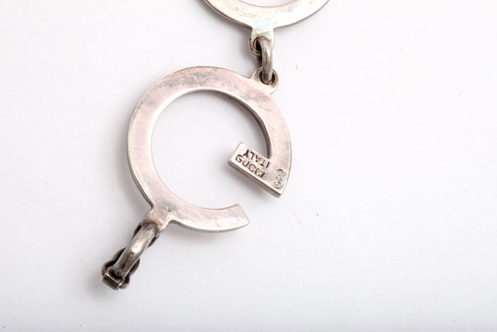 Women's GUCCI Enamel and Sterling Bracelet