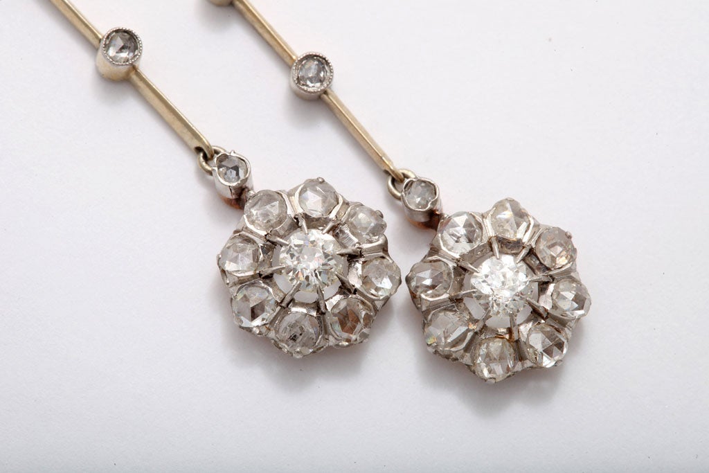 Women's Diamond Gold Necklace  For Sale