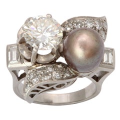 South Sea Pearl And Diamond Cocktail Ring