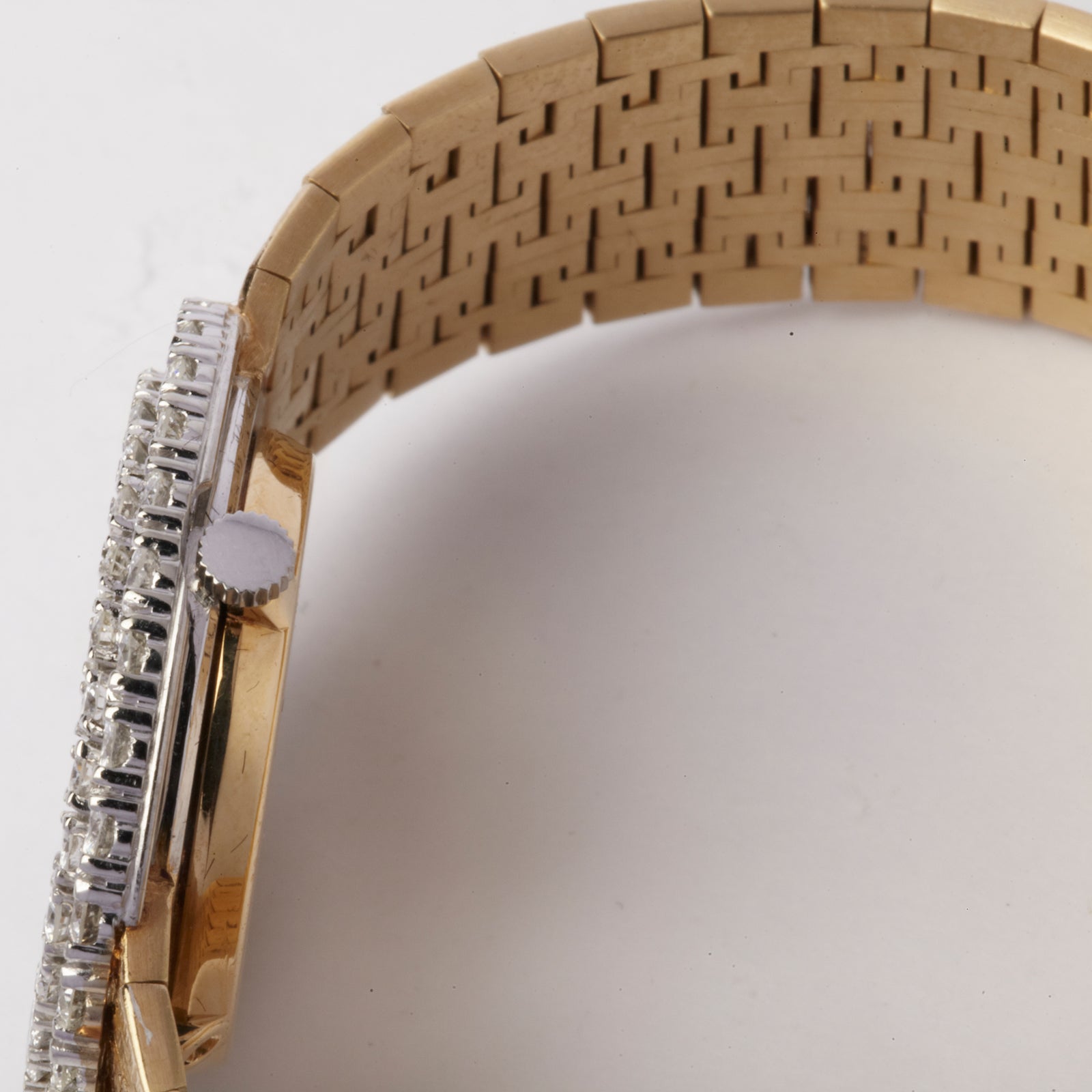 PIAGET Yellow Gold and Diamond Watch with Tiger's Eyes 4