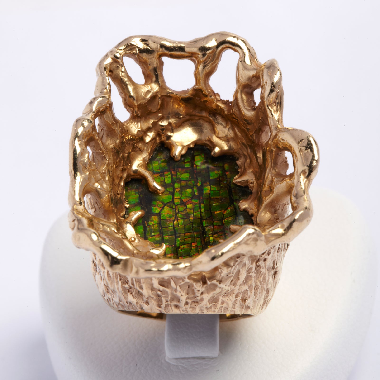1960s Opal Gold Sculpture Ring