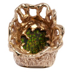 1960s Opal Gold Sculpture Ring