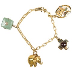 Vintage Gold Charm Bracelet Presented by Carol Marks