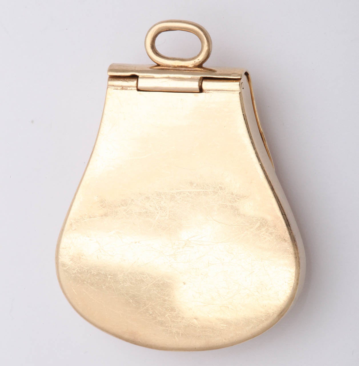 1940's Gold And Colored Stones Pocketbook Charm at 1stDibs