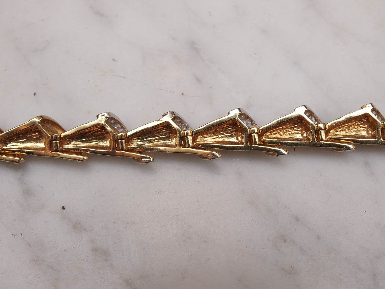 1940s Diamond Gold Platinum Bracelet 2