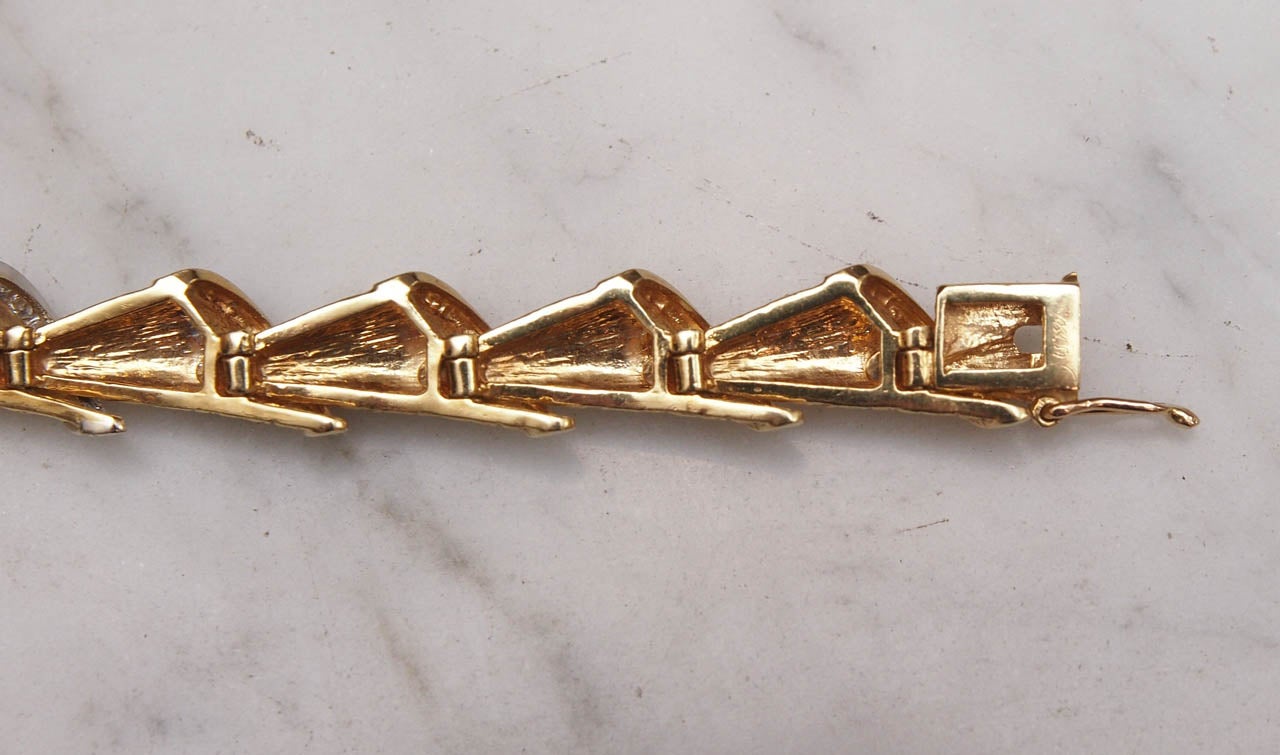 1940s Diamond Gold Platinum Bracelet 3