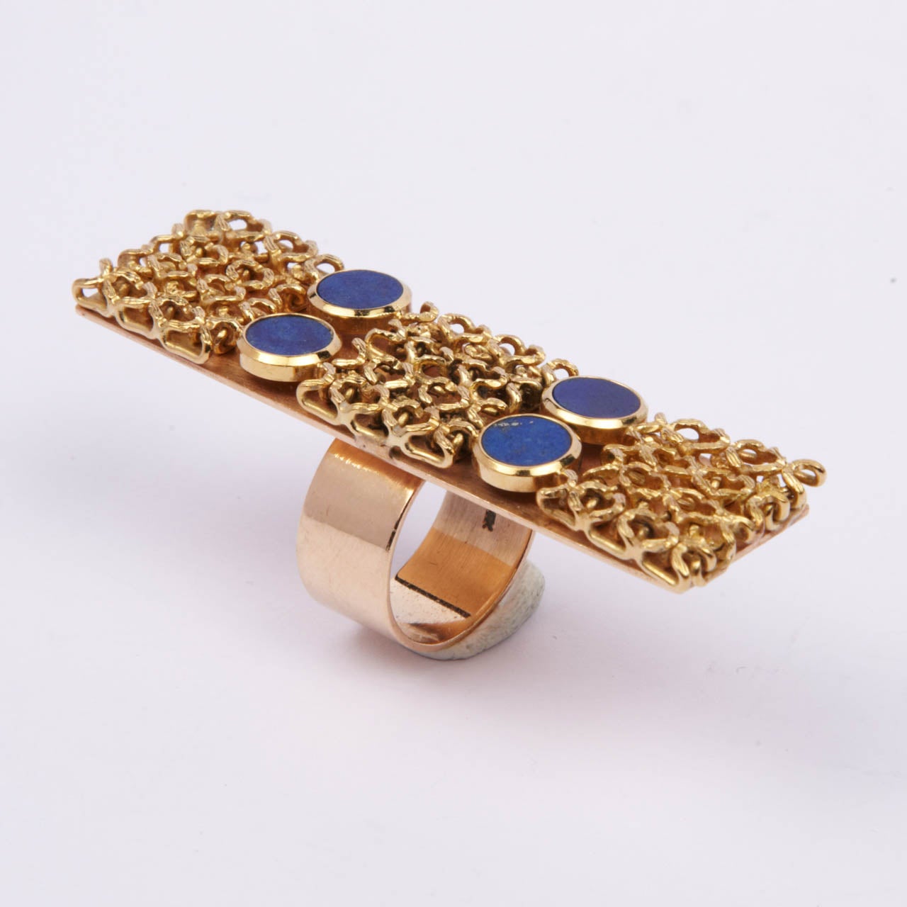 1970s Lapis Lazuli Gold Ring