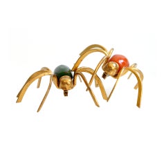 Vintage Art Deco Bakelite Spider Pins