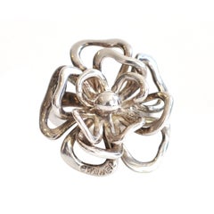 Sterling Silver Floral Ring by Chanel