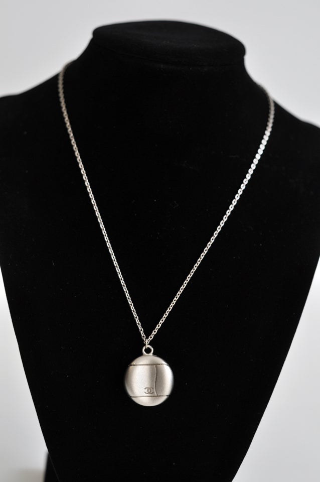Women's Silver Pendant and Chain by Chanel