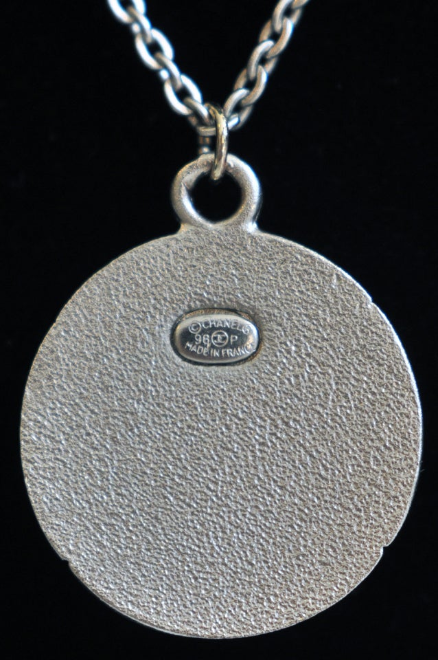 Silver Pendant and Chain by Chanel 2