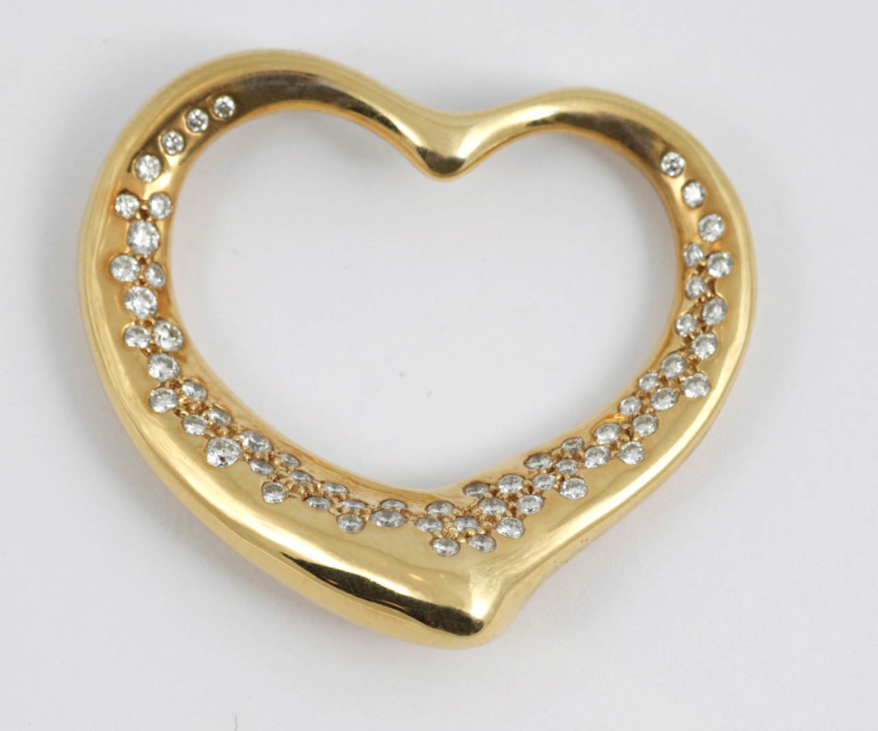 Tiffany and co,18ct gold and diamond heart pendant