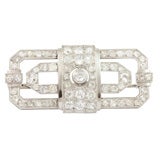 Antique Elegant Deco / 30's Diamond Brooch