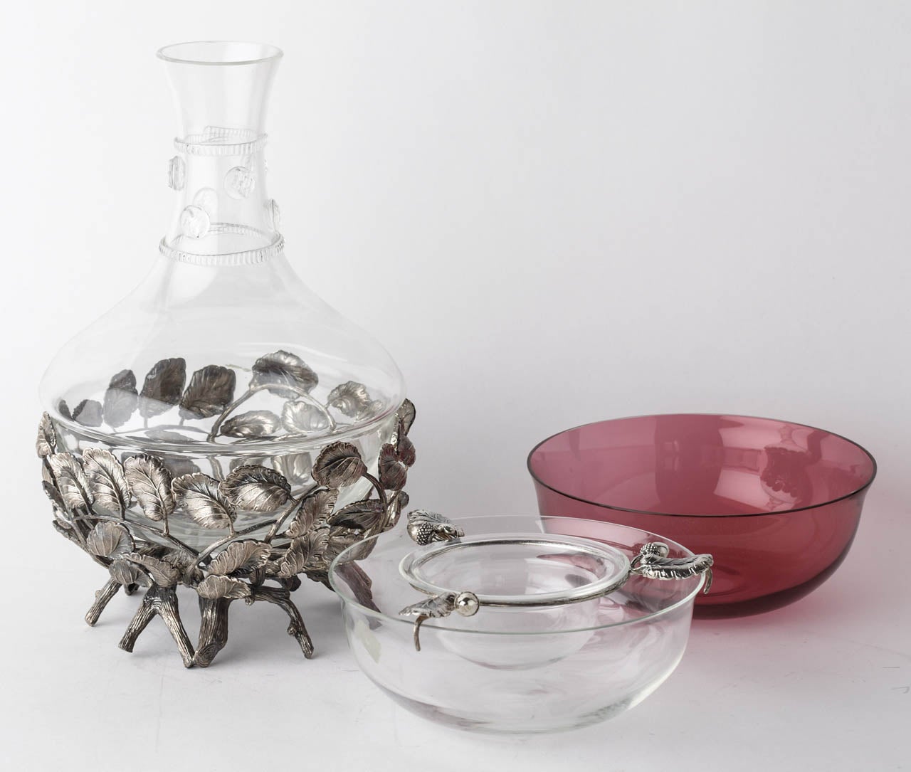 Buccellati Decanter and Caviar Bowl