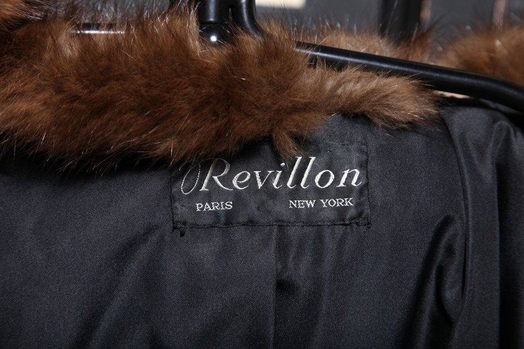 Women's Russian Broadtail & Sable Vintage Fur Coat by Revillon