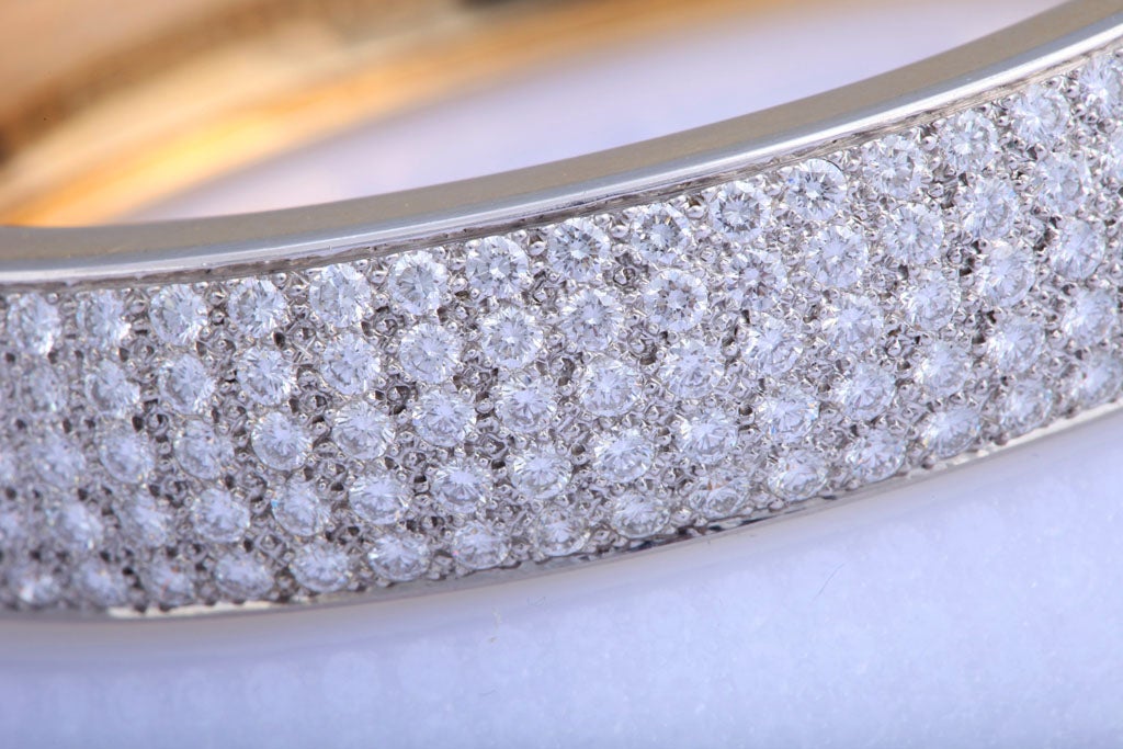 Gold  Diamond Pave Bangle 3