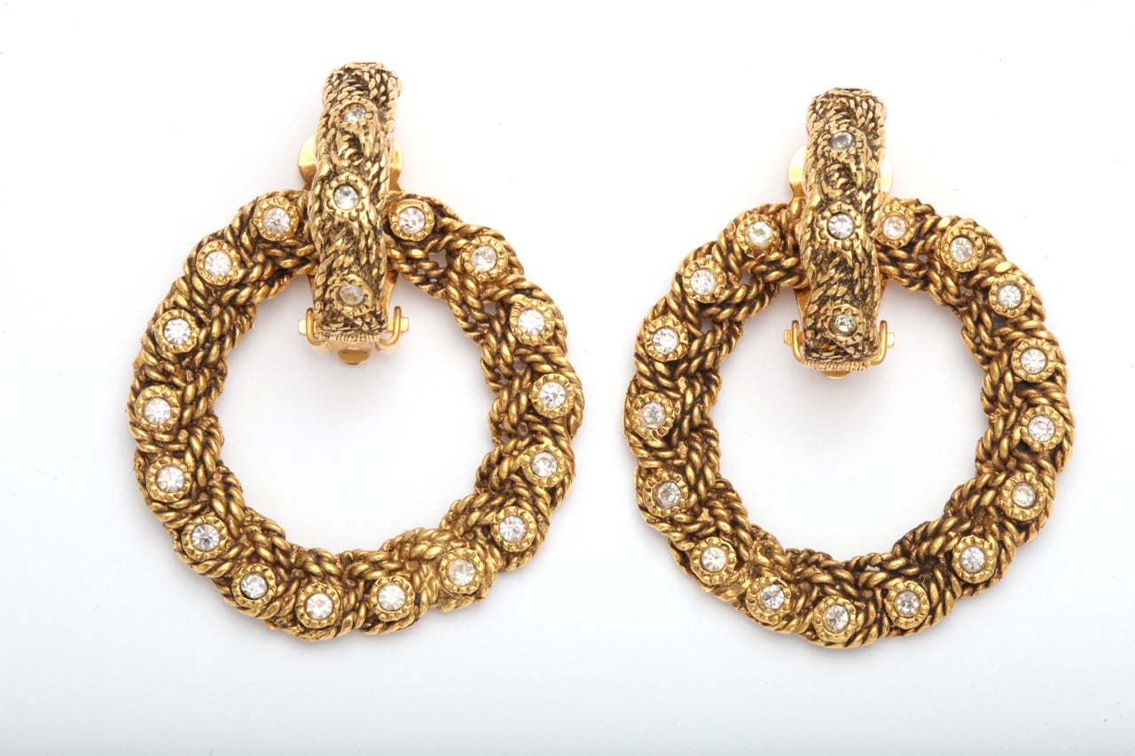 Vintage Chanel byzantine earrings