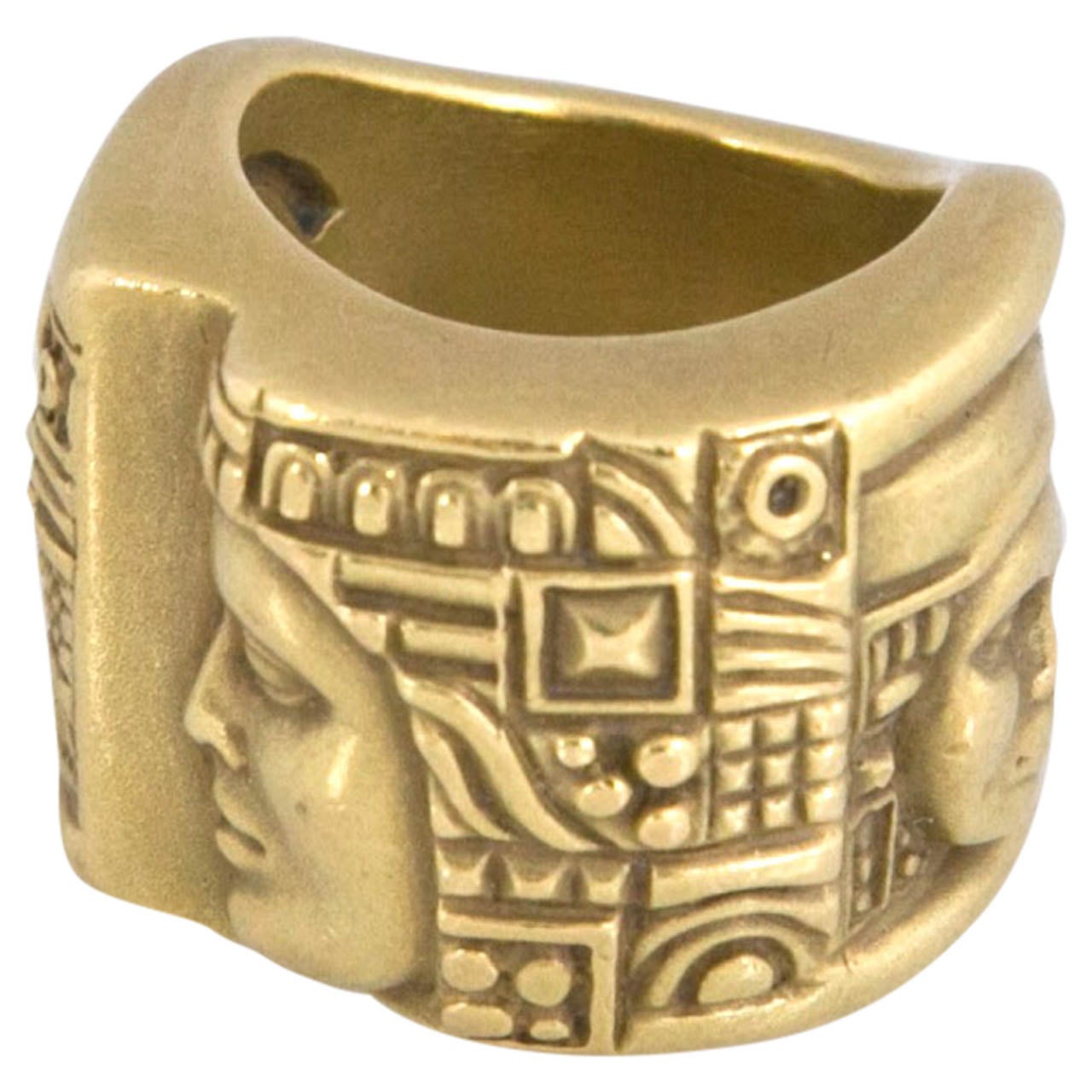 Barry Kieselstein-Cord "Women Of The World" Gold Ring For Sale