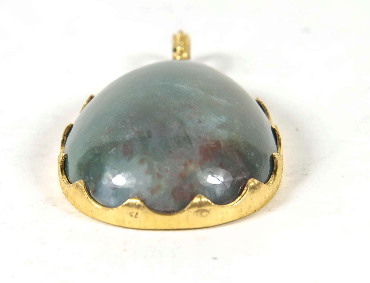 Buccellati Exquisite Nephrite Jade and Gold Charm Pendant