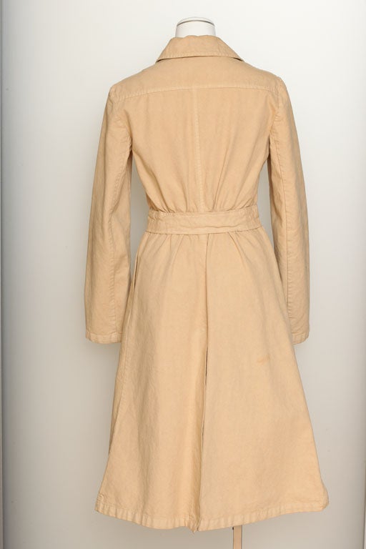 Beige Veru Chic Marni Spring Trench Coat For Sale