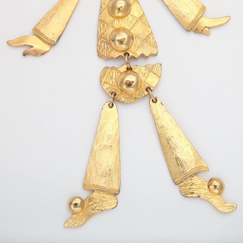Women's Goldtone Harlequin Pendant Necklace