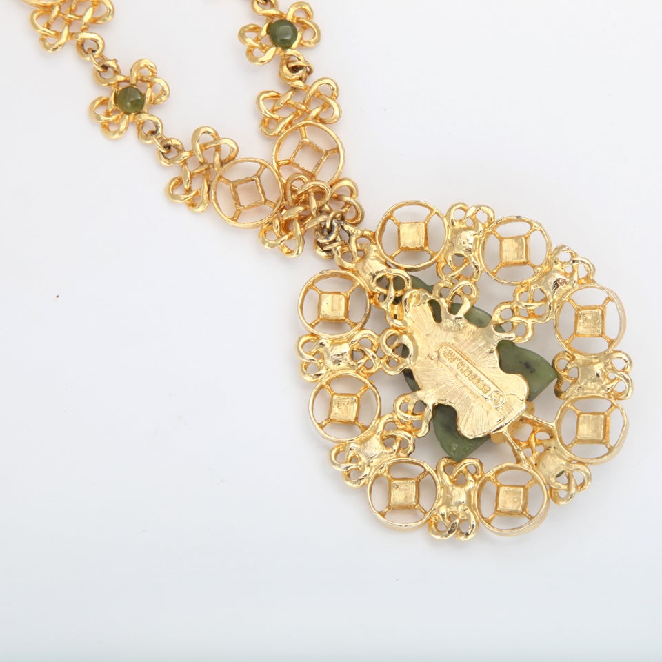 Swoboda Jade Buddha Pendant Necklace For Sale at 1stDibs | swoboda ...