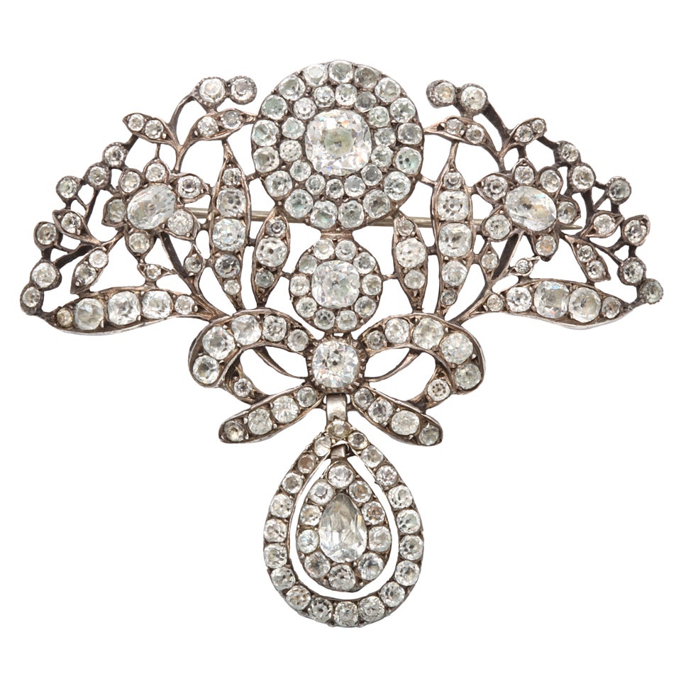 Paste Jewelry Brooches 14 For Sale on 1stDibs