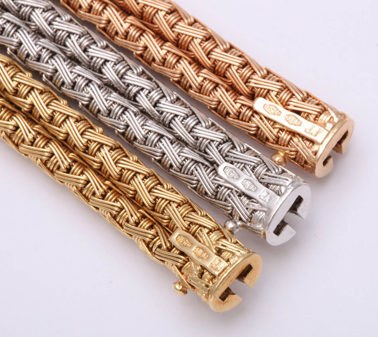 Three Color Gold Flexible Bracelets 2