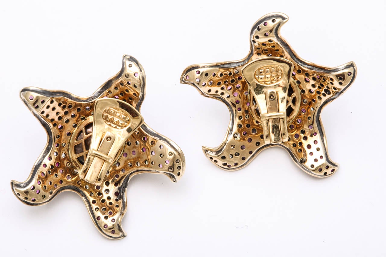 Star Fish Clip on Earrings by Marilyn Cooperman 1