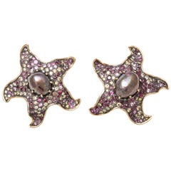 Star Fish Clip on Earrings by Marilyn Cooperman