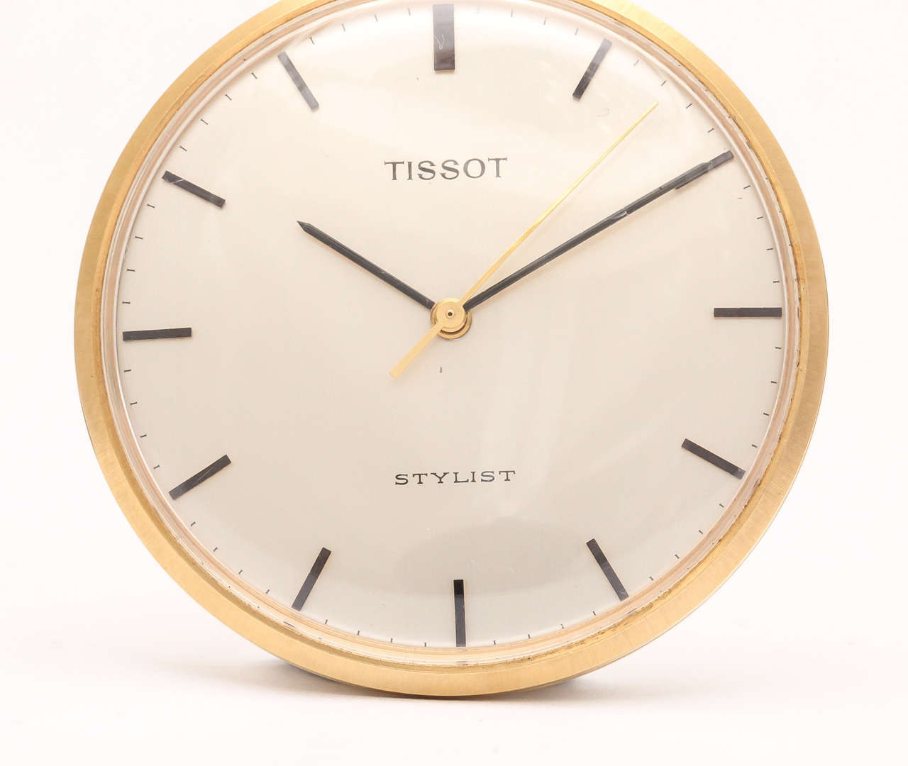 Tissot Yellow Gold Open Faced Stylist Pocket Watch circa 1950s For Sale