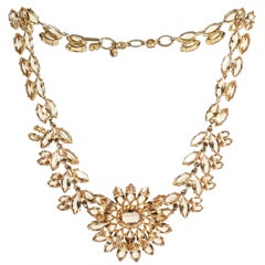 Vintage Christian Dior 1961 Stunning Amber Crystal Necklace