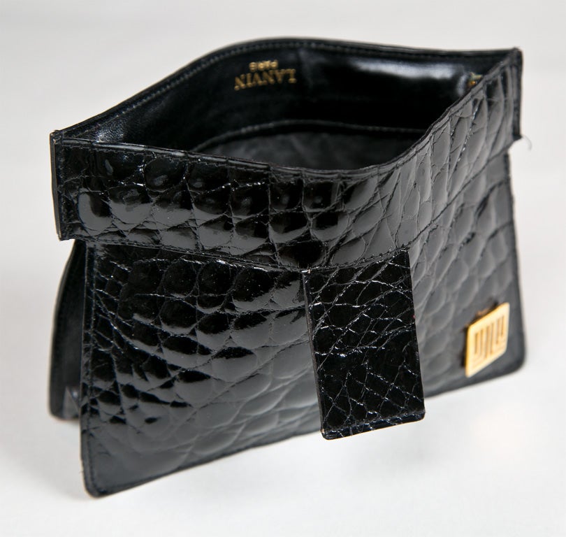 Jeanne Lanvin alligator card clutch presented by funkyfinders 2