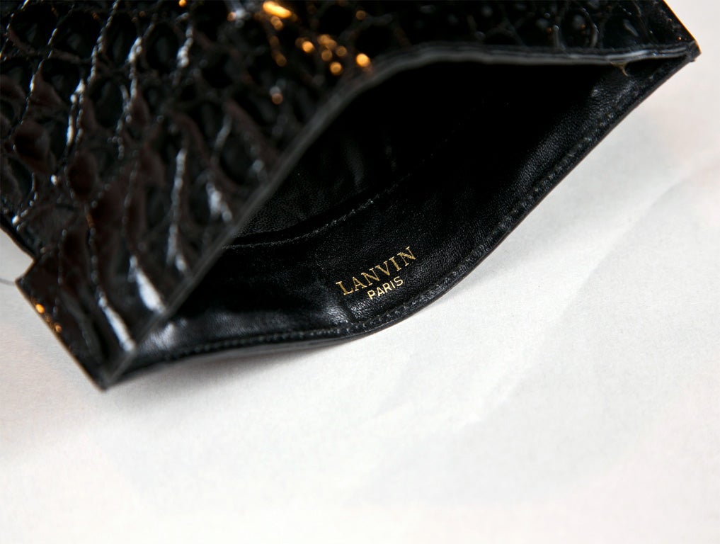 Jeanne Lanvin alligator card clutch presented by funkyfinders 3