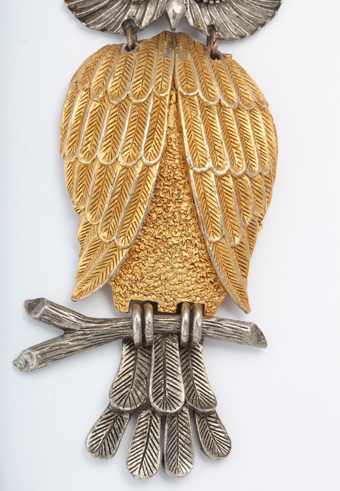 large owl pendant necklace