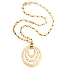 Monet Goldtone Pendant Necklace 12