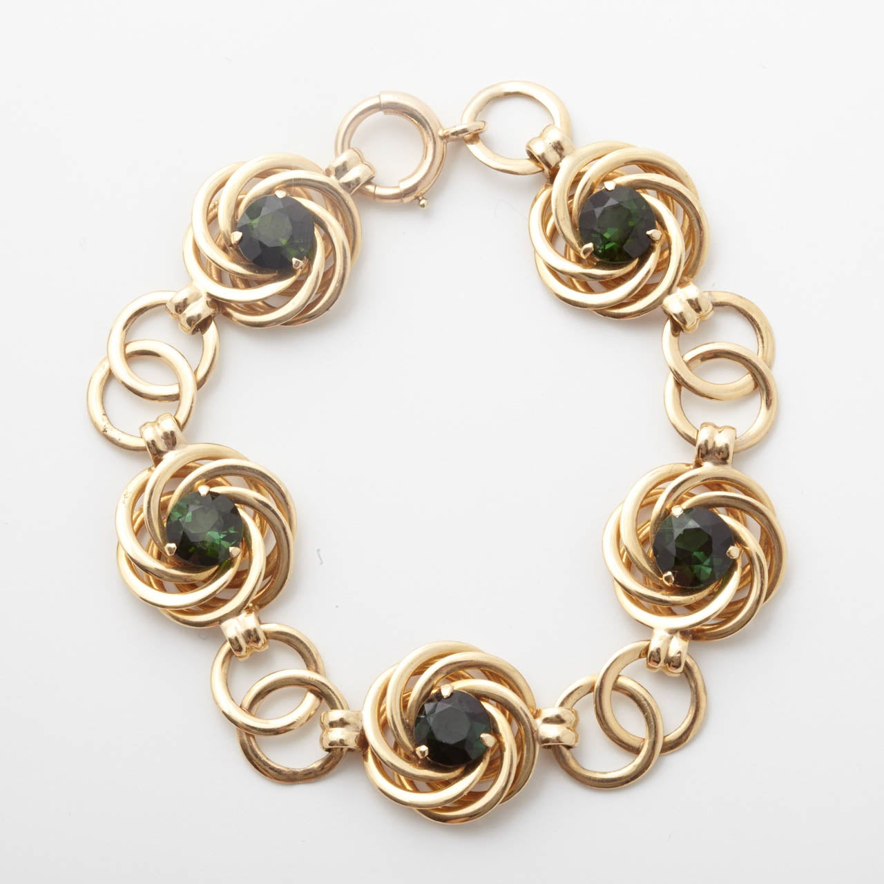 A Tiffany & Co tourmaline and gold bracelet