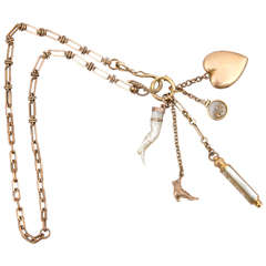 Antique Gold- Filled Victorian Necklace Assemblage