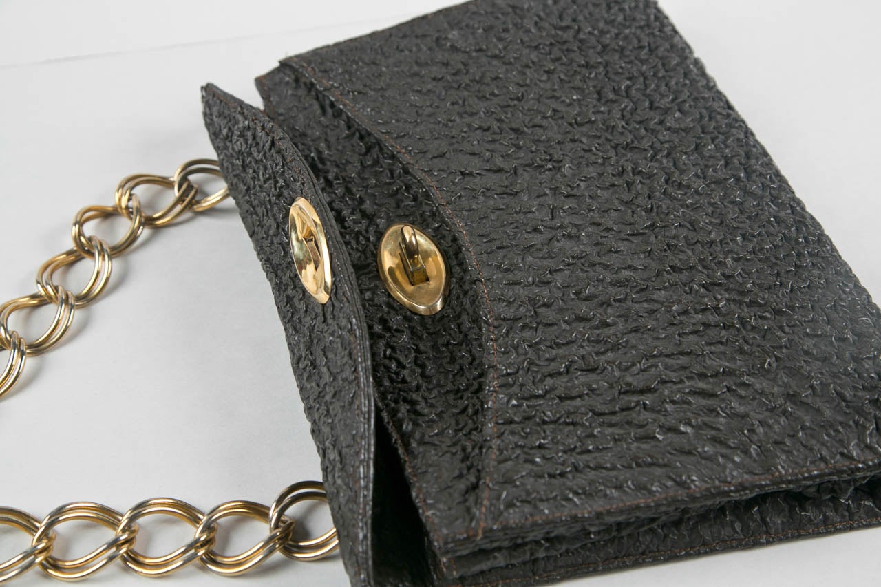 Jacomo Paris Wrinkled Leather Handbag 1