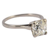 Cushion cut diamond solitaire