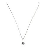 Elegant pear shape diamond pendant