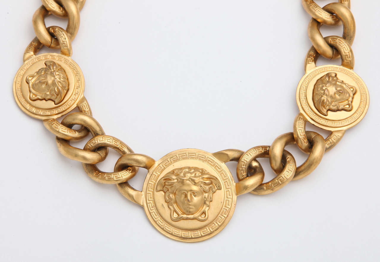 Versace Medusa Chain Necklace For Men Gold In UAE Level Shoes | tyello.com