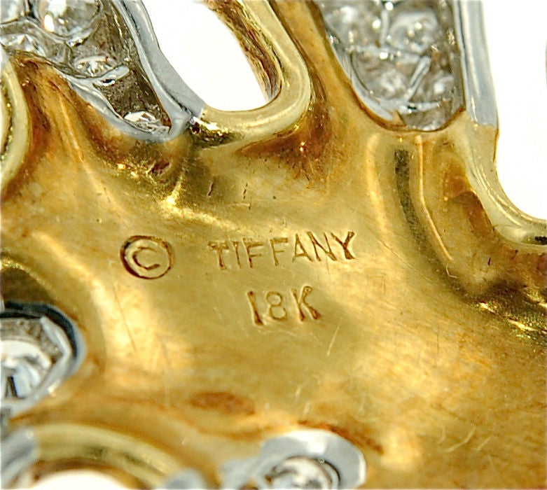 Angela Cummings for Tiffany Pair of Leaf Brooches