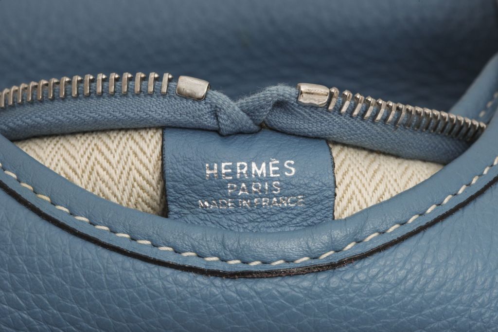 HERMES BLUE JEAN MASSAI BAG 5